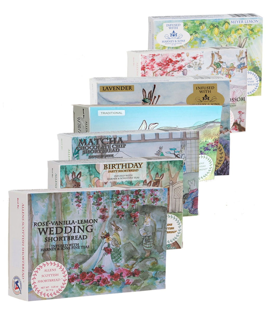 7 Pack Spring Sampler Allens Scottish Shortbread