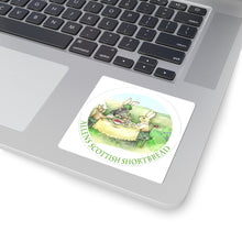 Load image into Gallery viewer, Scottish Shortbread Rabbit Stickers, Cute Animal Laptop Decals, Easter Decor, Original Label,

